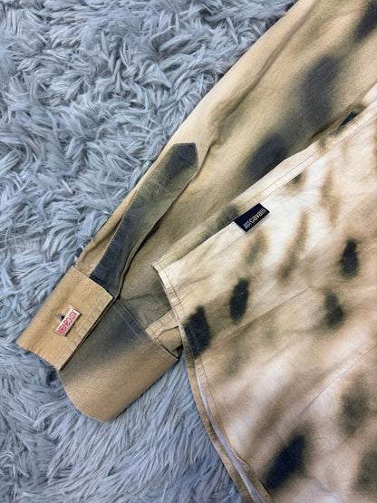 Just Cavalli 00’s Split Gradient Leopard Print Shirt - IT50 | O/S, Gradient Leopard Print