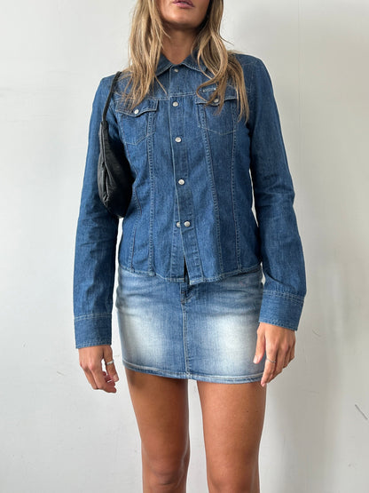 Diesel Fitted Denim Shirt - S