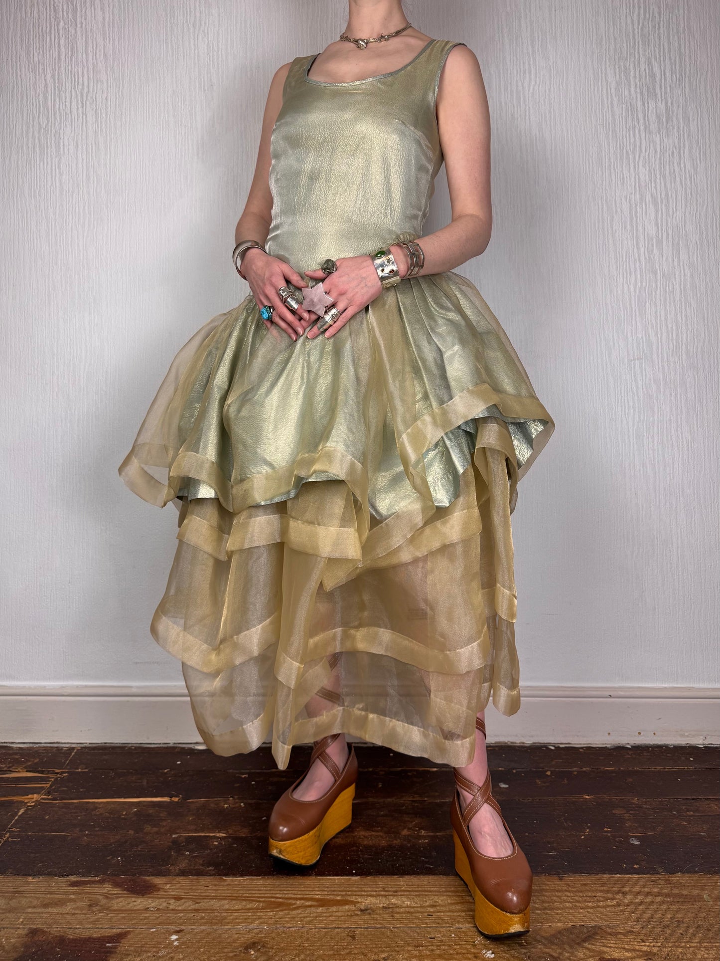 Vivienne Westwood F/W 2012 Queen’s Jubilee Capsule Collection Gold Label lamé organza gown