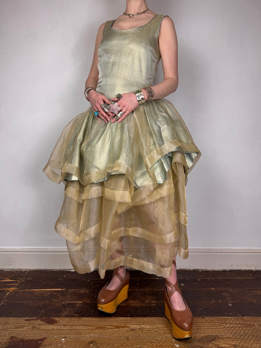 Vivienne Westwood F/W 2012 Queen’s Jubilee Capsule Collection Gold Label lamé organza gown