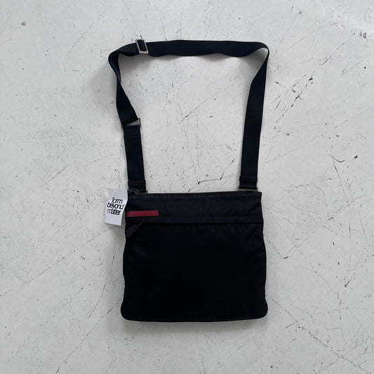 fw1999 prada sport nylon crossbody bag | O/S, Black