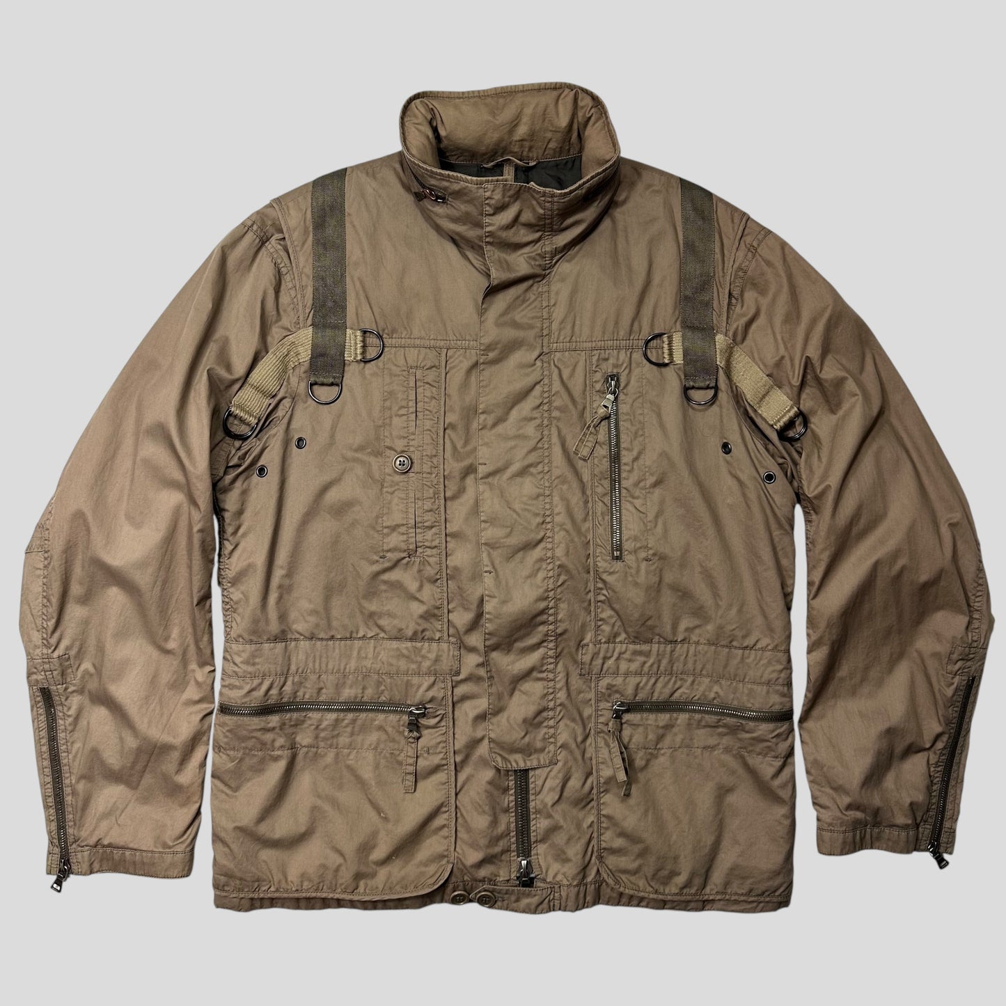Prada Sport 2003 Cotton Bondage Multipocket Cargo Field Jacket - IT50 (M/L) | Default Title, Red