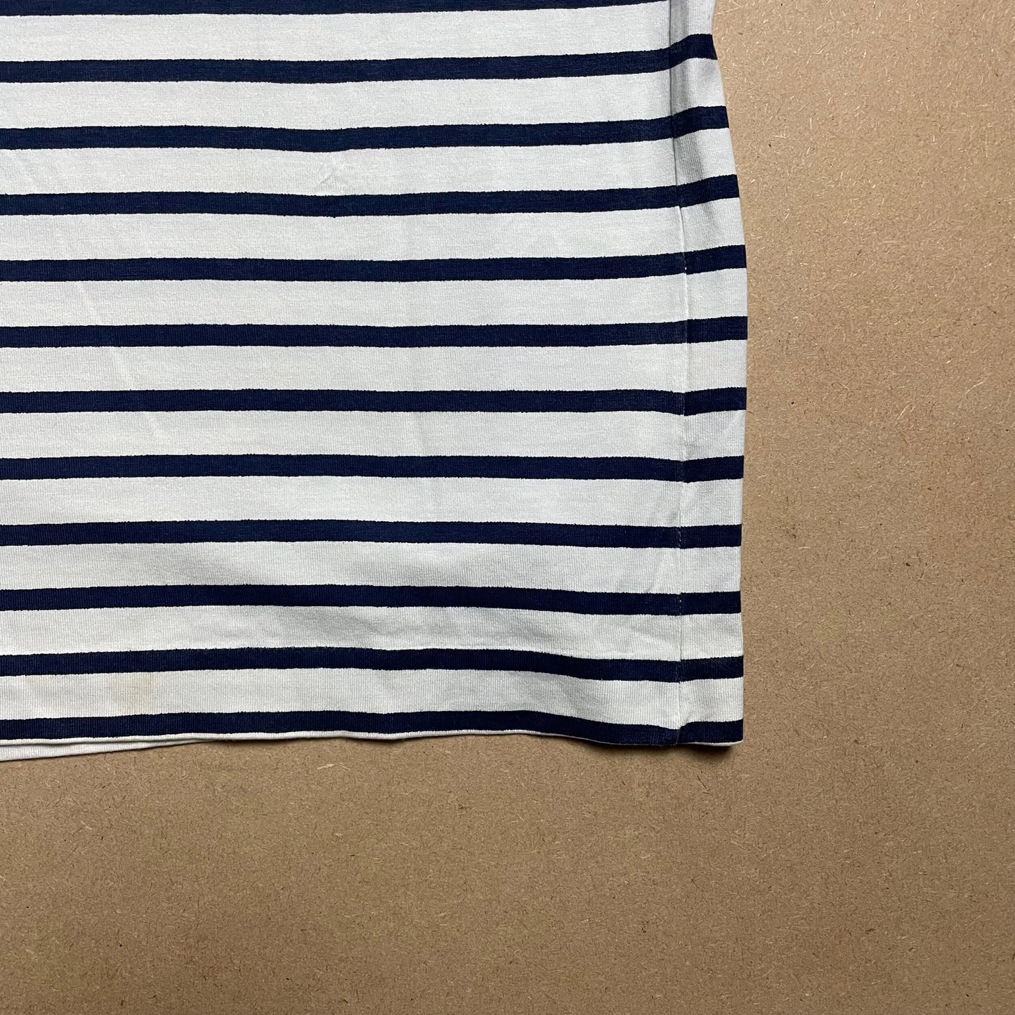 S/S 1989 Denim Blue Striped ICE JACKET Marina Spell Out T-shirt