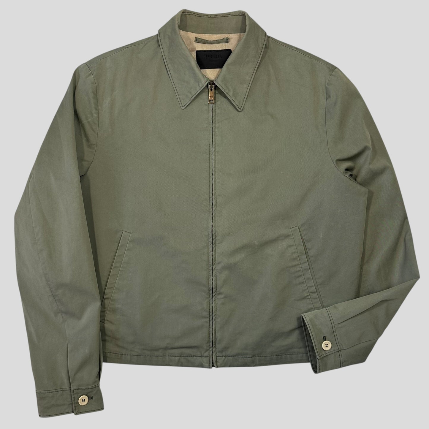 Prada Milano 2015 Pale Green Boxy Work Jacket - IT50 | Default Title, Multicoloured