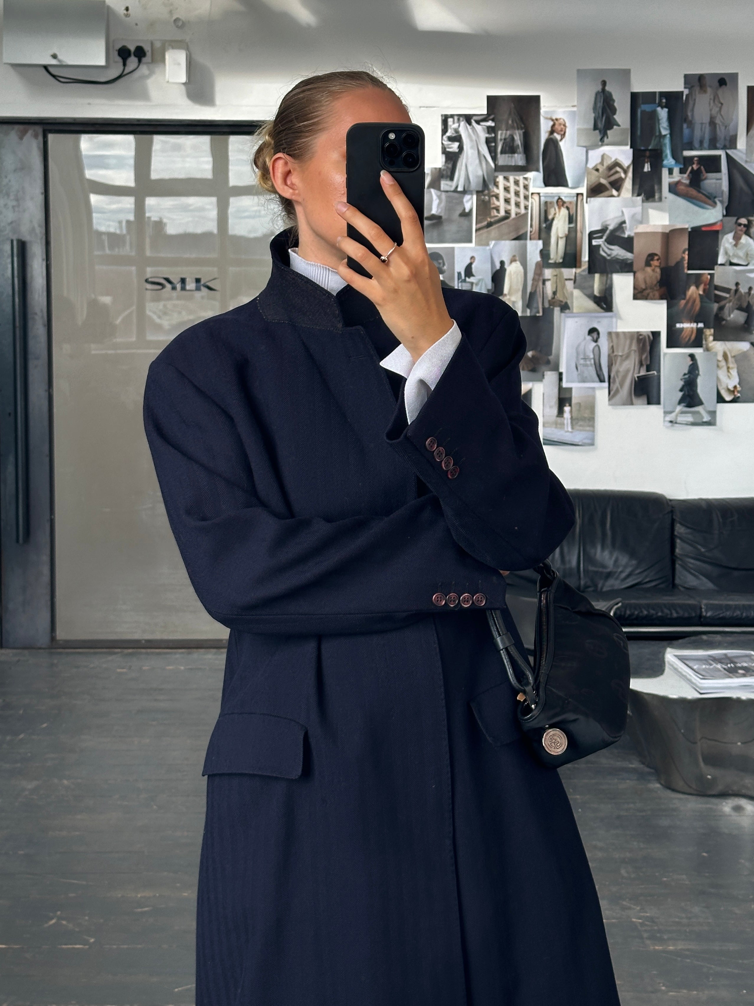 1980s〜90s Christian Dior Wool Coat Christian Dior 1990s Pure Wool Concealed Placket Coat - XL – Known