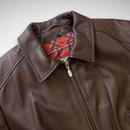 BMW ‘Endeavour’ Leather Cropped Motor Jacket (2000s)