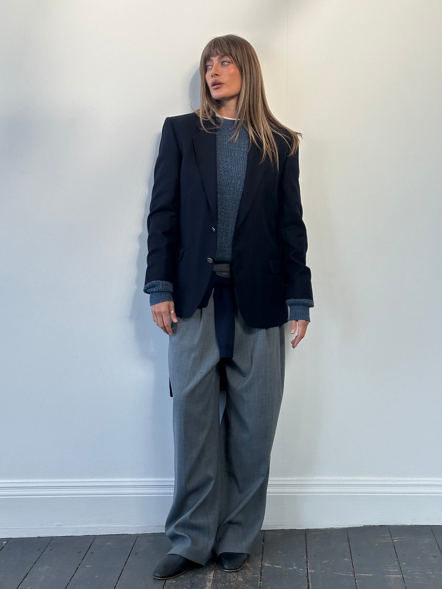 Vintage 1990s Pure Wool Single Breasted Blazer - 38R/M