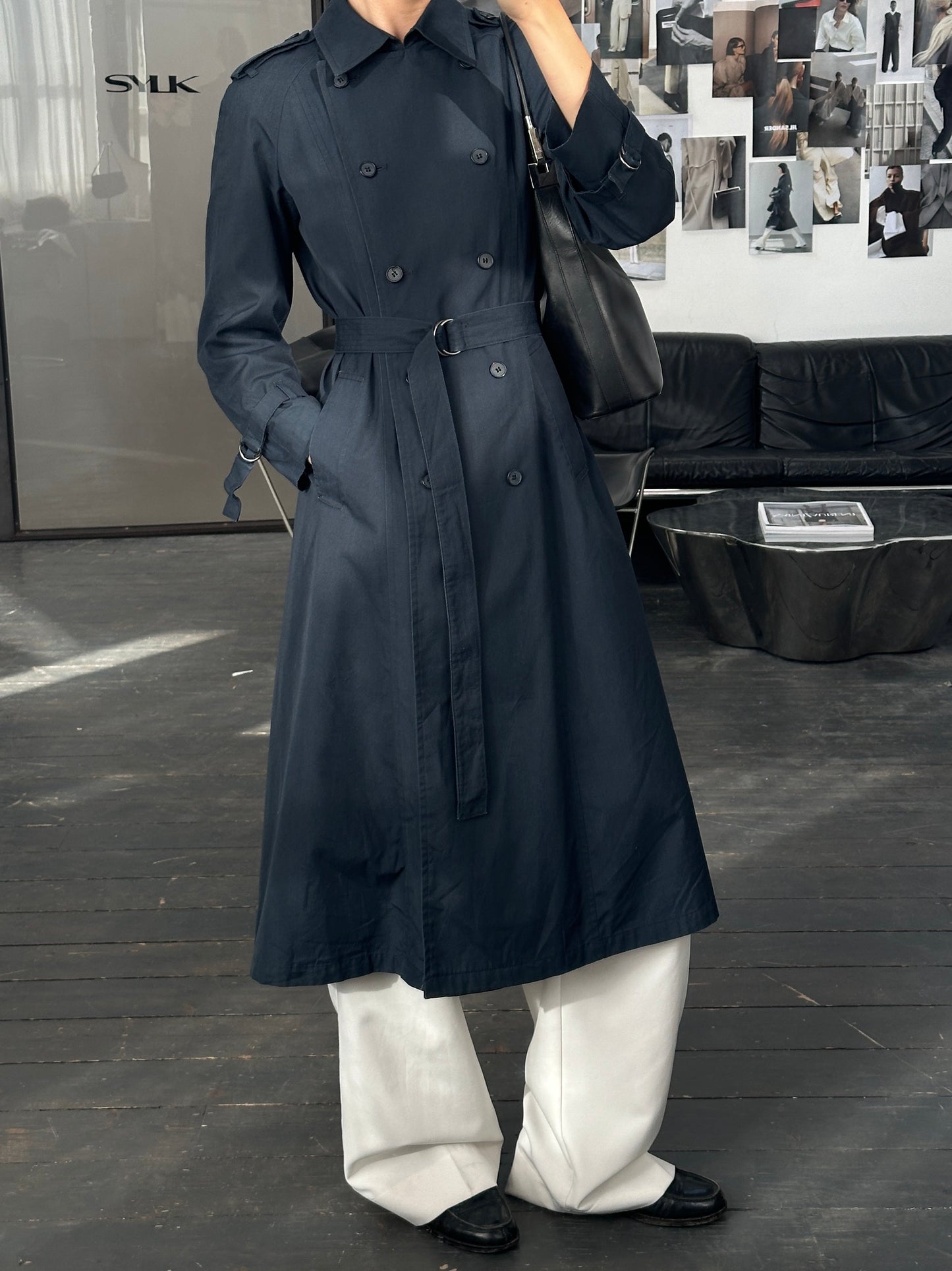 London Fog 1980s Double Breasted Cotton Trench Coat - S