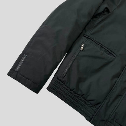 Prada Sport 2008 Goretex Reversible Black Logo Nylon Down Puffer Jacket - IT50 (M)