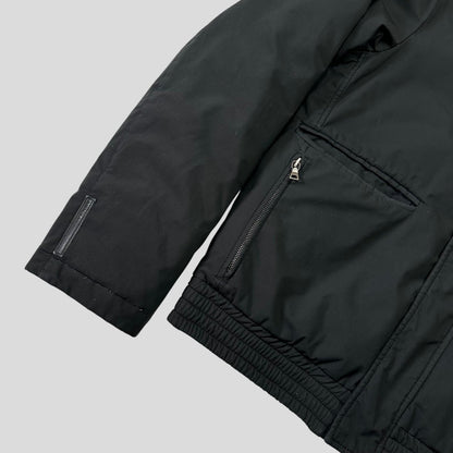 Prada Sport 2008 Goretex Reversible Black Logo Nylon Down Puffer Jacket - IT50 (M)