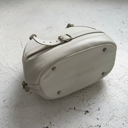 alexander mcqueen x samsonite crocodile leather style boarding bag | O/S, Ivory