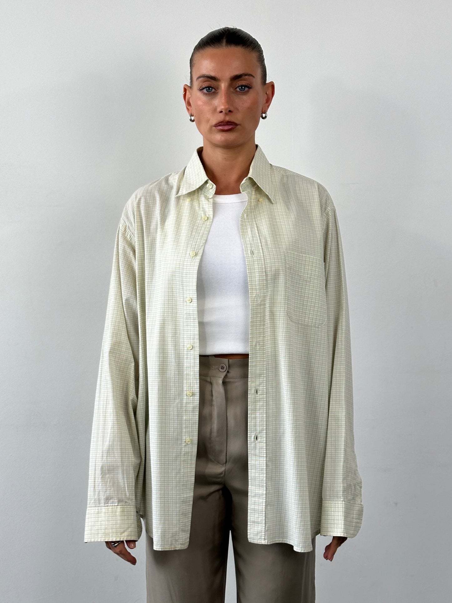 Burberry Pure Cotton Check Shirt - XL