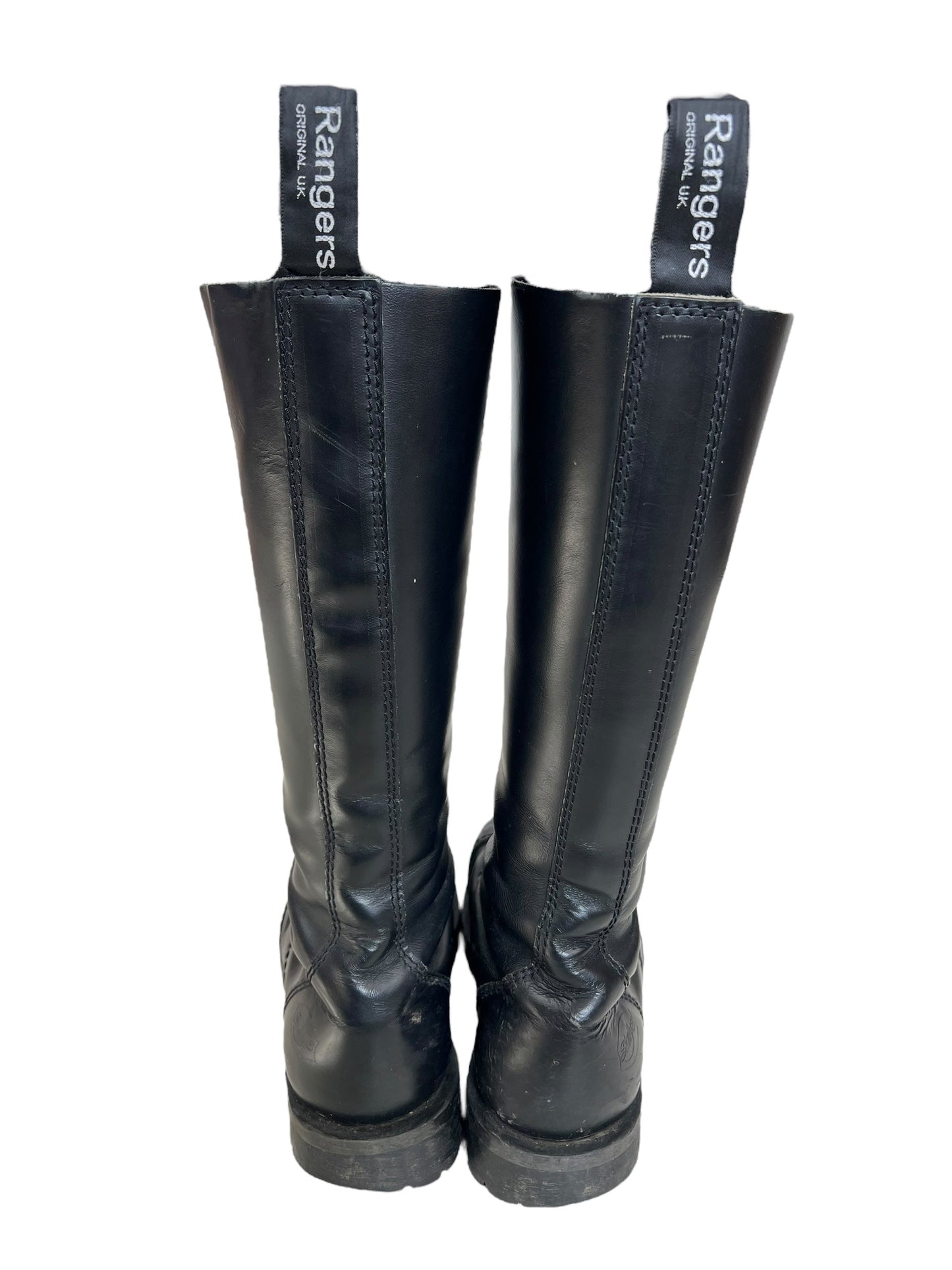 Shellys 1990s steel toe cap 20-eyelet boots | BLACK, Black