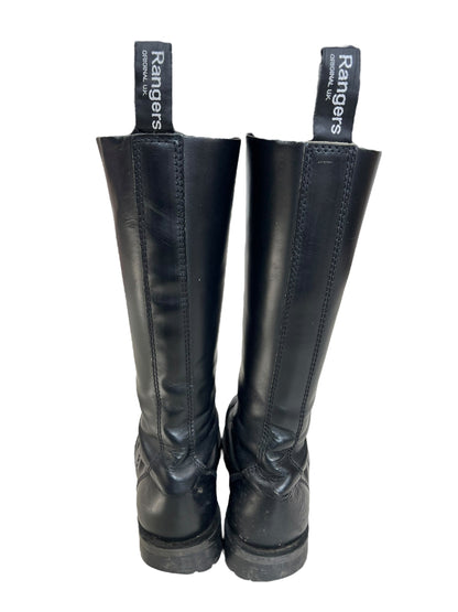 Shellys 1990s steel toe cap 20-eyelet boots | BLACK, Black