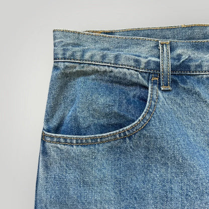 Beslow Korea Wide Light Wash Jeans 34x31