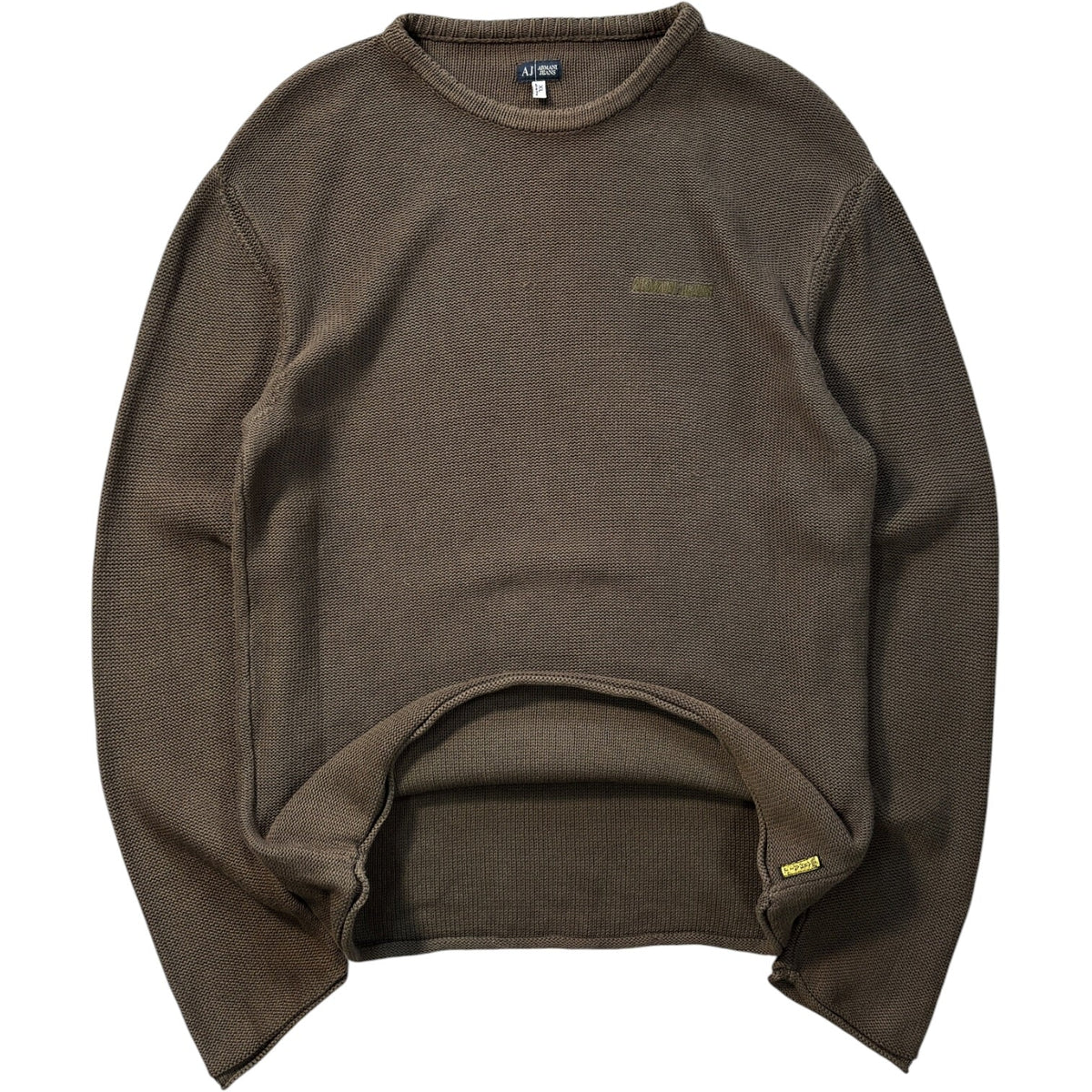 Armani Jeans 00’s Heavy Cotton Knit Jumper XL | XL, Multicoloured