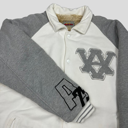 Avirex 00’s Faux Fur Lined Cotton Bomber Jacket - XL | White