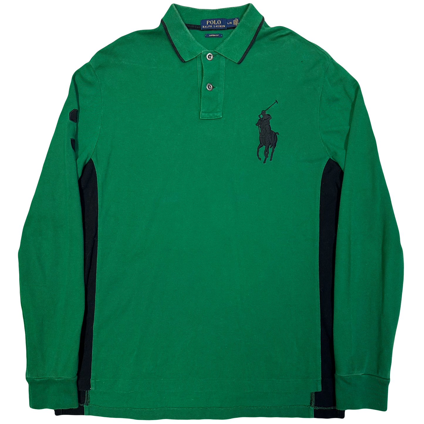 Ralph Lauren Longsleeve Polo In Green ( L )