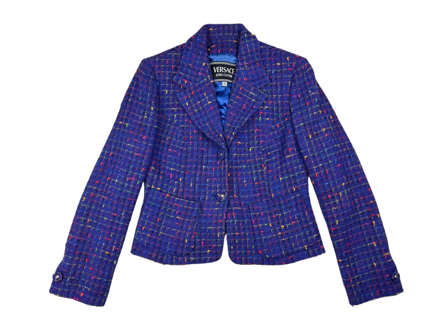 Versace early 1990s boucle skirt suit