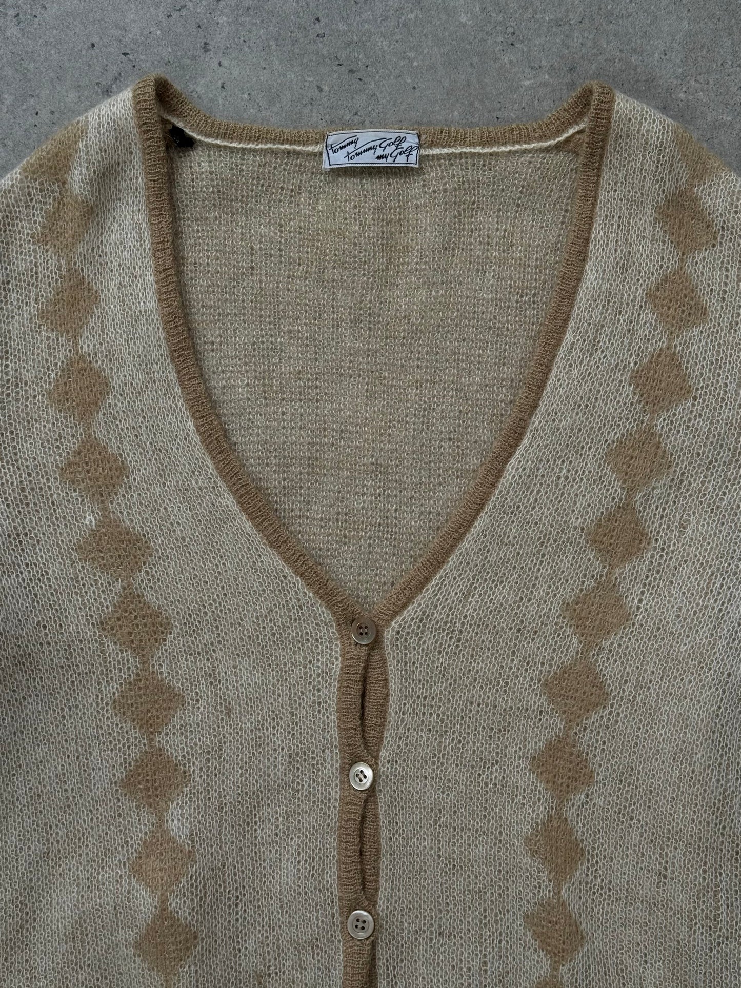 Italian Vintage 1980s Mohair Cardigan - S/M