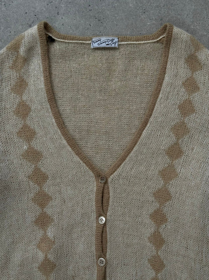 Italian Vintage 1980s Mohair Cardigan - S/M
