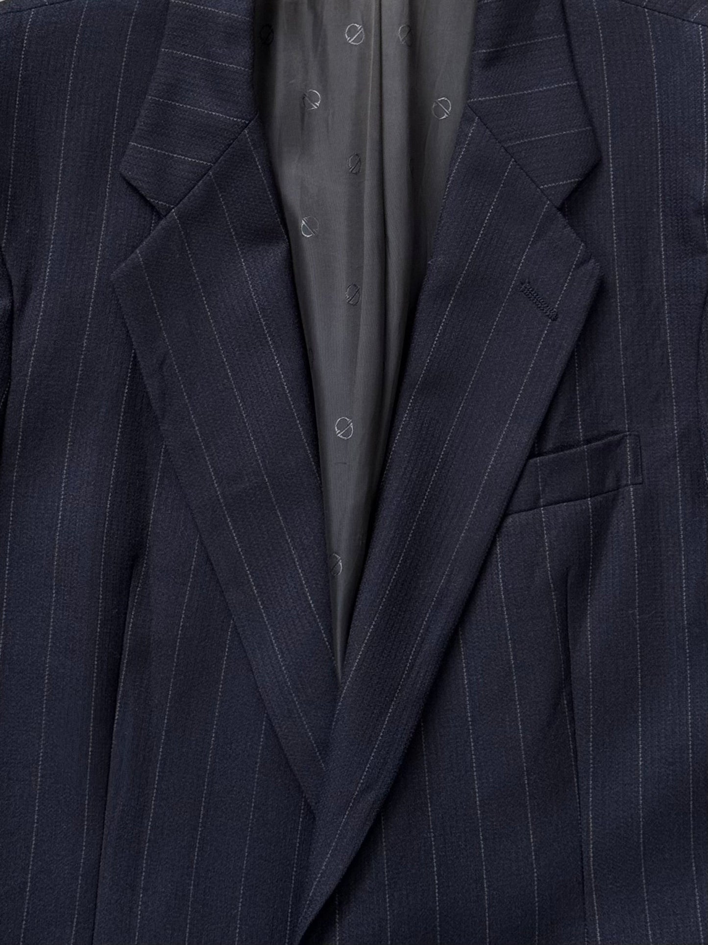 Christian Dior Le Connaisseur 1980s Pure Wool Stripe Blazer - 41R/L