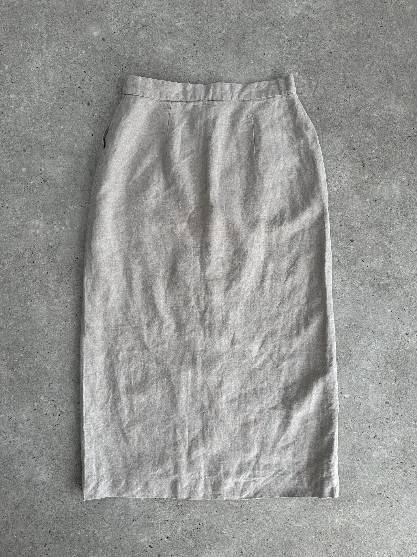 Marella Pure Linen Midi Skirt - W26