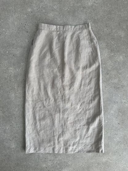 Marella Pure Linen Midi Skirt - W26