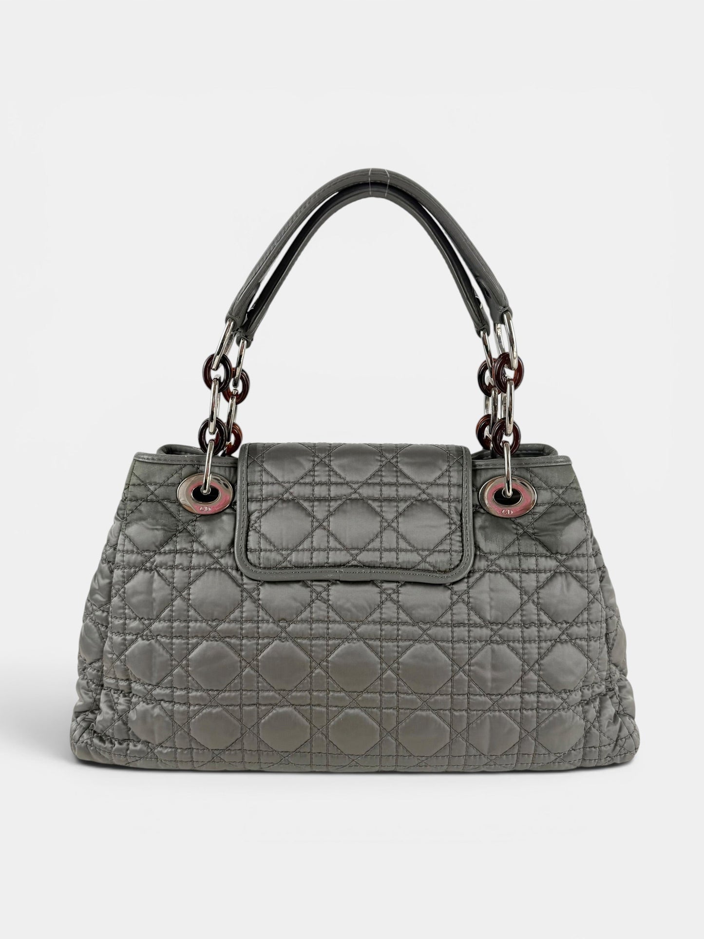 2009 Christian Dior Charming Lock Grey Handbag | O/S, Grey