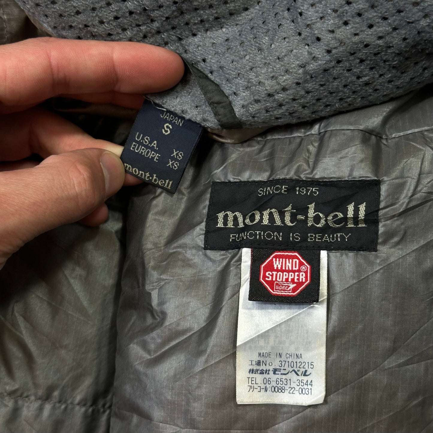 Montbell 00’s Goretex Ripstop Nylon Down Puffer Jacket - S/M