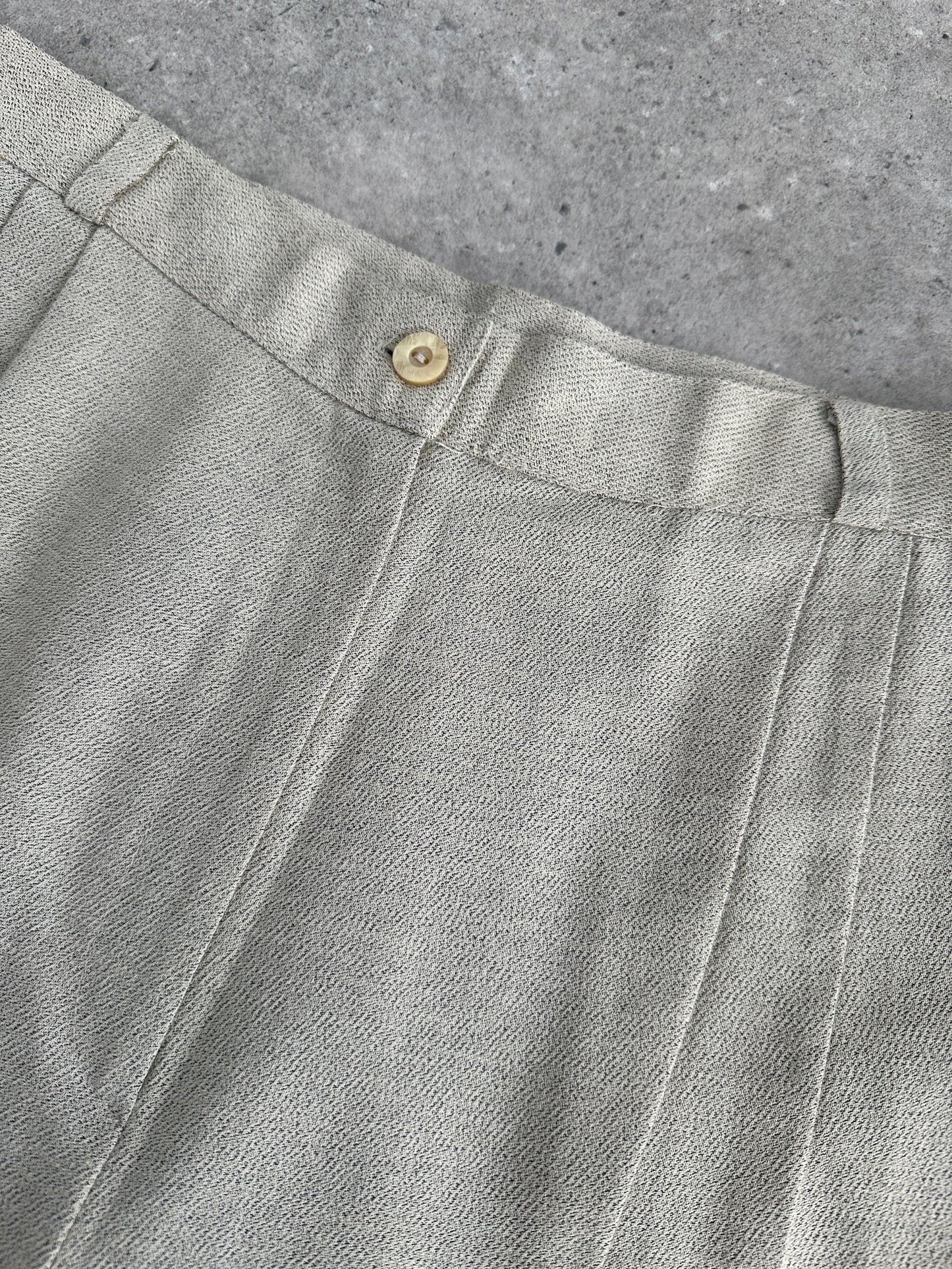 Italian Vintage High Waist Tapered Leg Tailored Trousers - W26