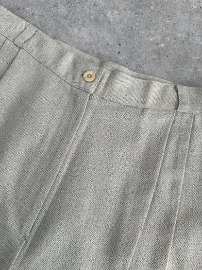 Italian Vintage High Waist Tapered Leg Tailored Trousers - W26