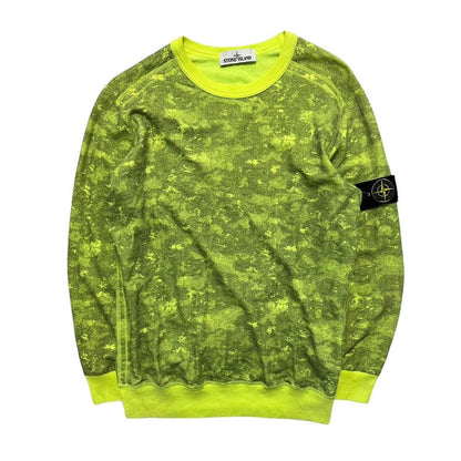 Stone Island Neon Camo Pullover Crewneck