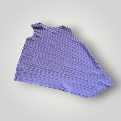 Issey Miyake Pleats Please SS/08 Asymmetrical Vest Top 2 | O/S, Purple