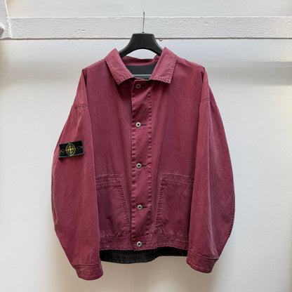 1980’s Stone Island Tela Stella Jacket (XL) | XL, Black, Red