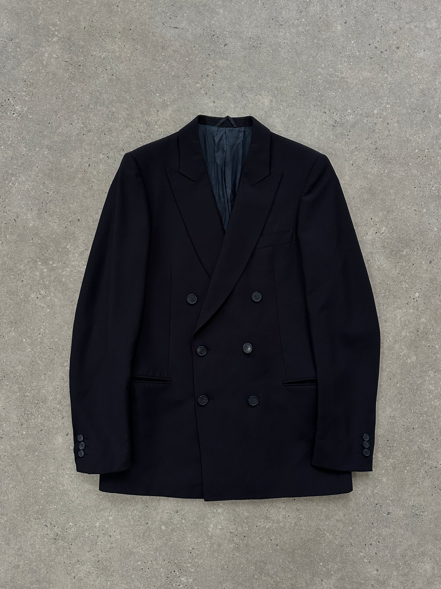 Vintage Pure Virgin Wool Double Breasted Blazer - L/XL