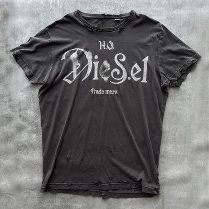DIESEL DISTRESSED T-SHIRT | O/S, Red