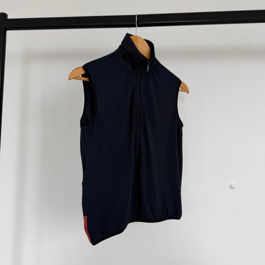 ss1999 prada sport zip up sleeveless top | O/S, Navy