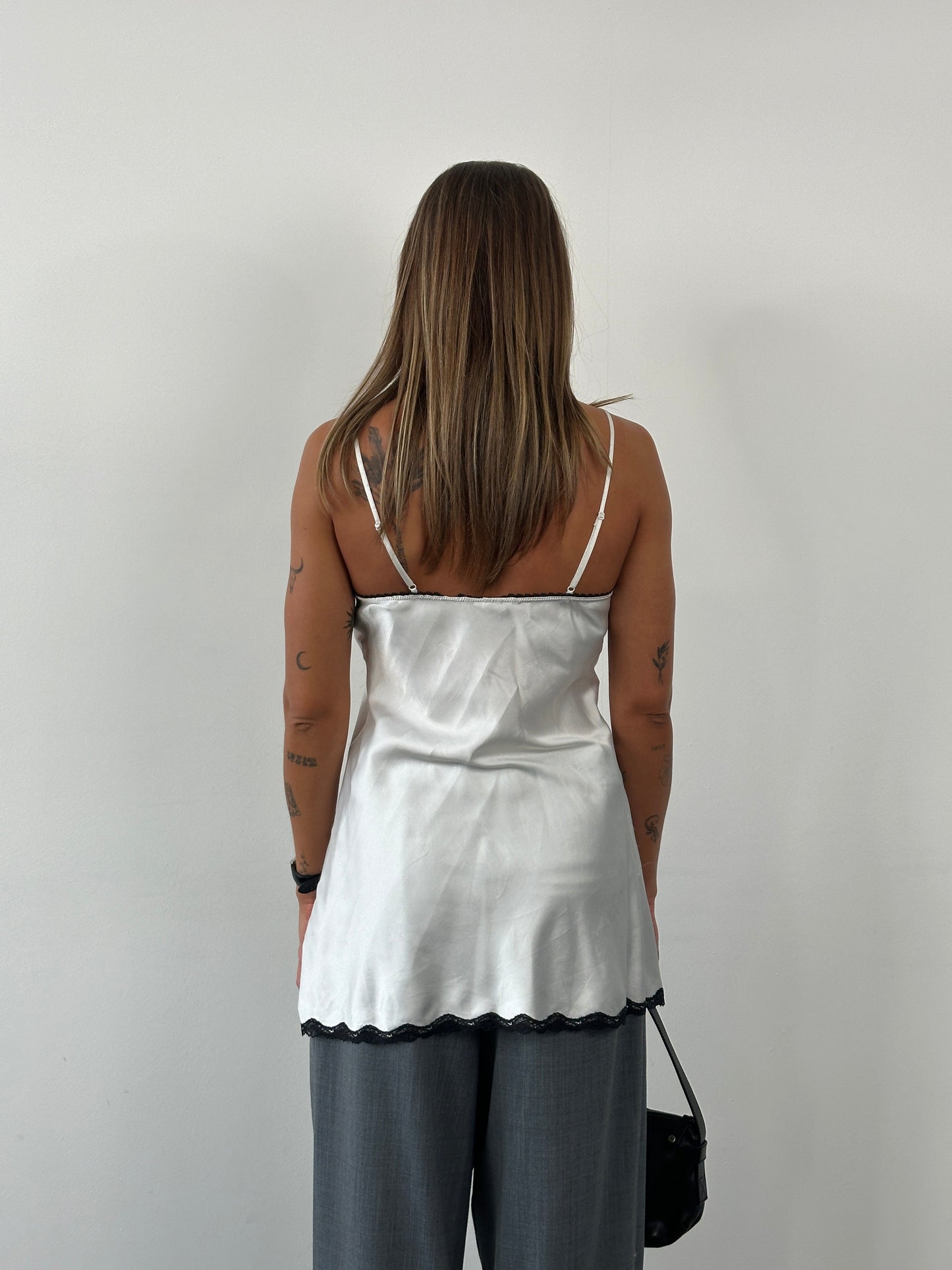 Victoria’s Secret 2000s Satin Lace Slip Dress - M