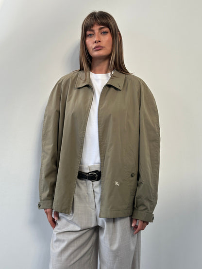 Burberry 1990s Wool Logo Bomber Jacket – XL