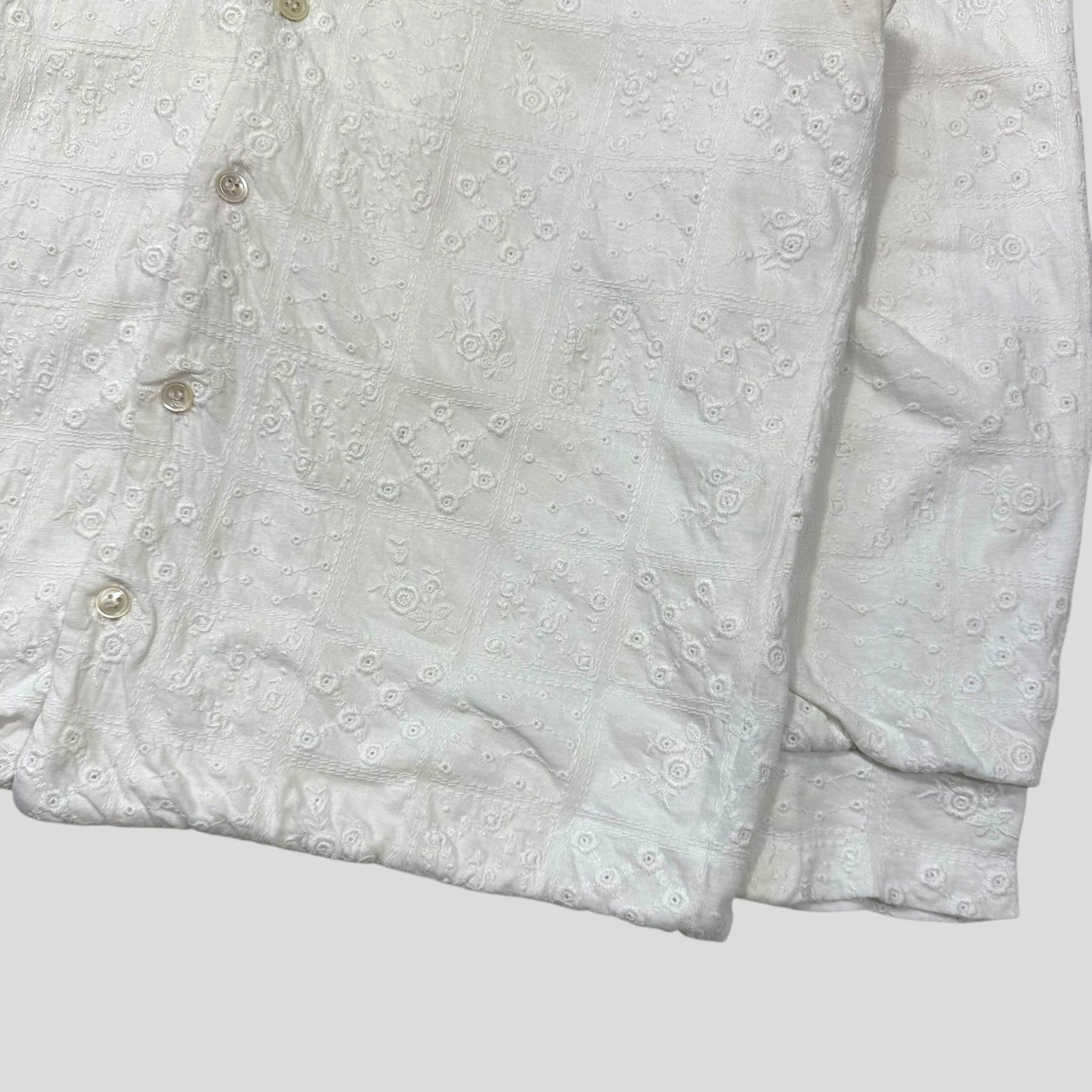 Comme Des Garçons Tricot Reversible Broderie Floral Shirt - S | Default Title, Multicoloured