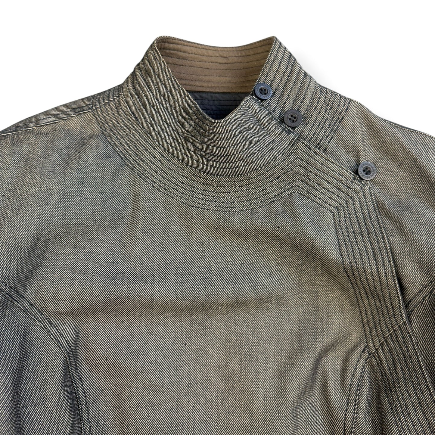 AW99/00 Maharishi Asymmetric Kimono Jacket (S) | Small, Black