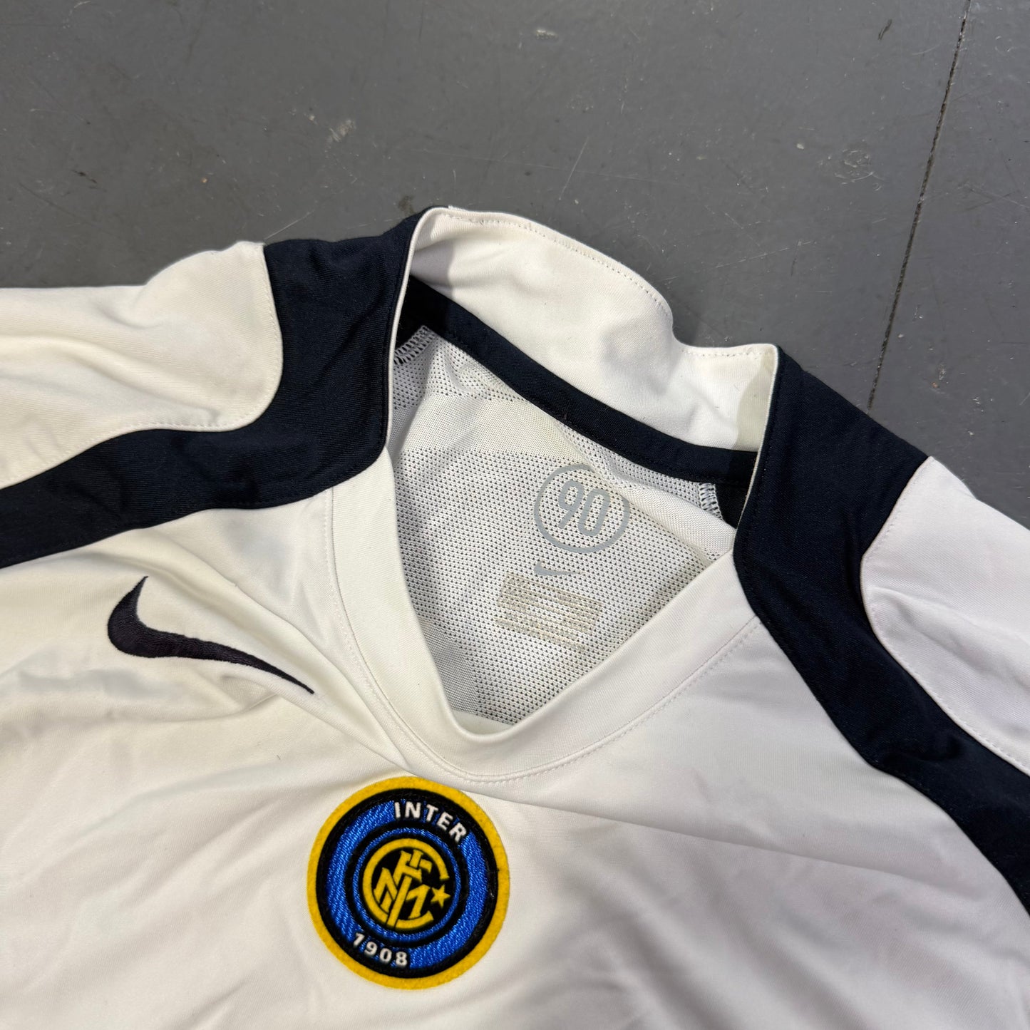 Nike Inter Milan 2005/06 Total 90 Training Shirt In White (L) | Large, White