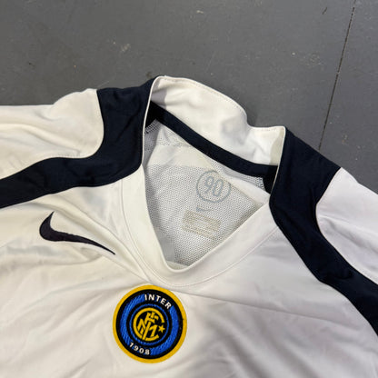 Nike Inter Milan 2005/06 Total 90 Training Shirt In White (L) | Large, White