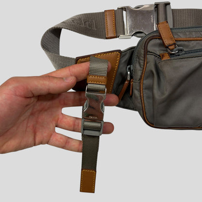 Prada 2018 Tessuto Montagna Nylon + Leather Utility Belt Bag | O/S, Multicoloured