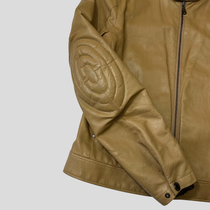 Prada SS00 Leather Articulated Elbow Detailed Moto Jacket - IT50 | Default Title, Red