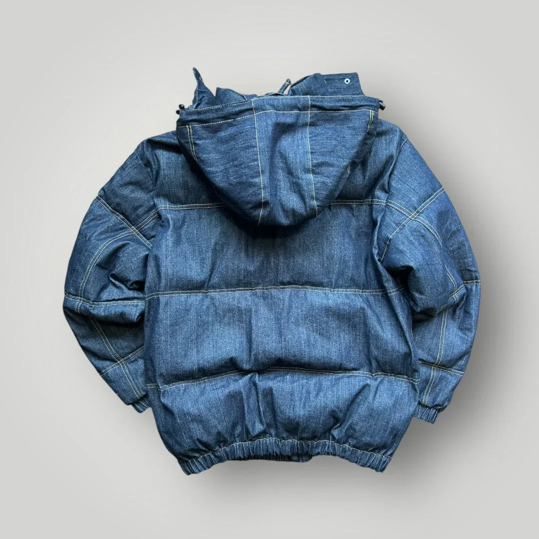 Rare Ecko Untld 2000s Denim Puffer Coat M/L