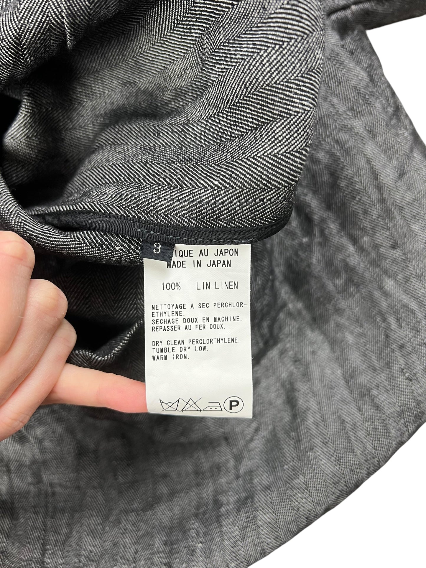 Yohji Yamamoto Y’s vintage herringbone jacket