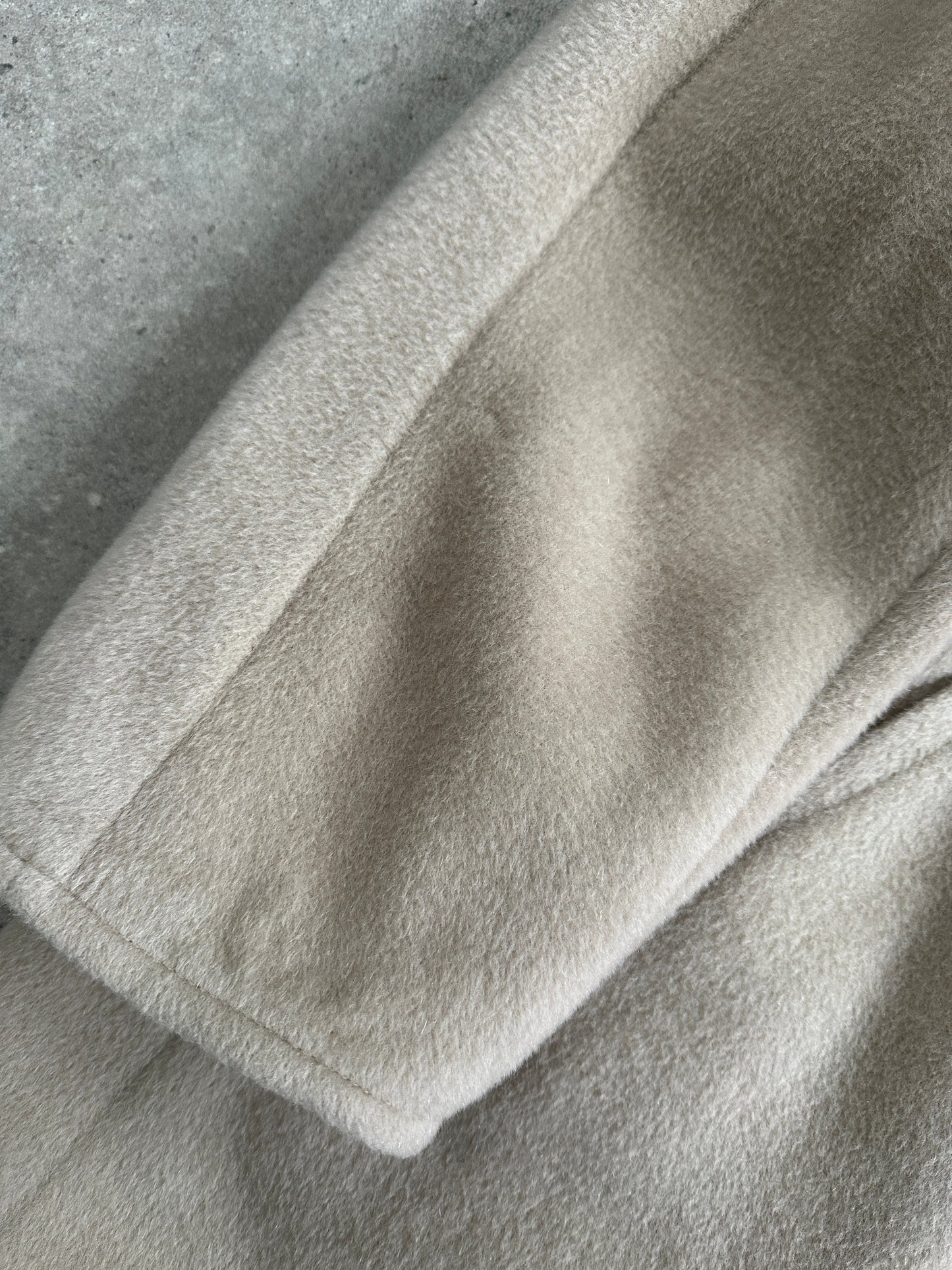 Max Mara Brushed Wool Cashmere Single Breasted Coat - M/L