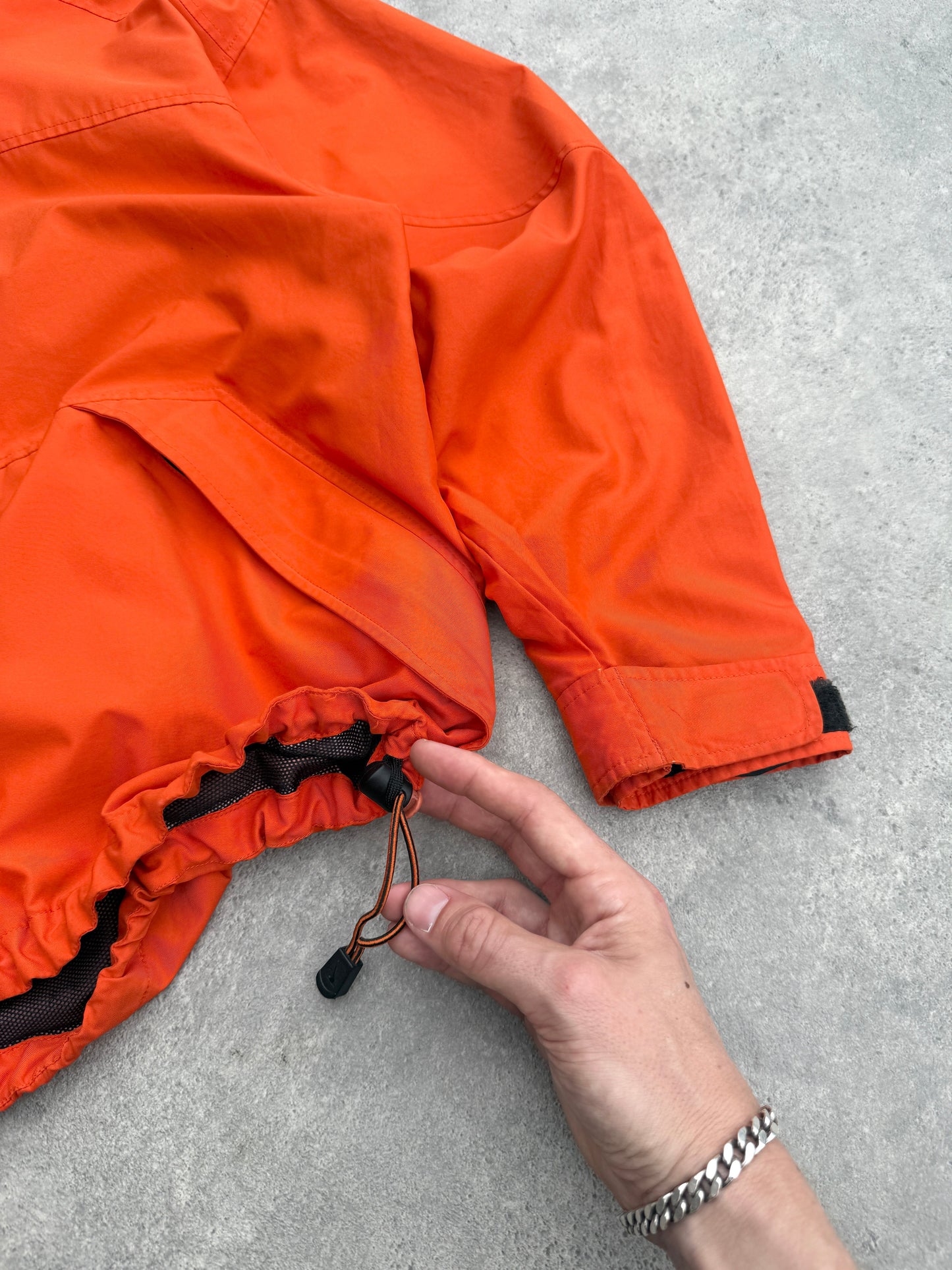 nike acg 1990s lightweight technical waterproof jacket (S) | Small, Orange